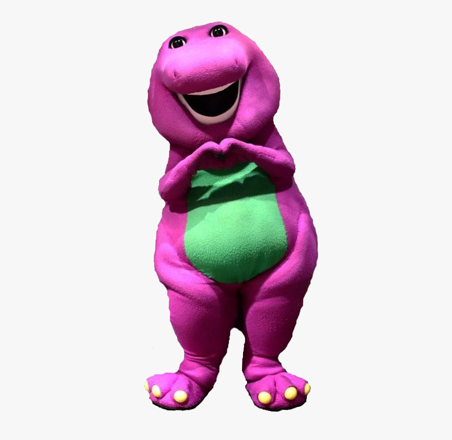 Barney The Dinosaur His Heart Feel Super Happy - Stuffed Toy, Transparent Clipart