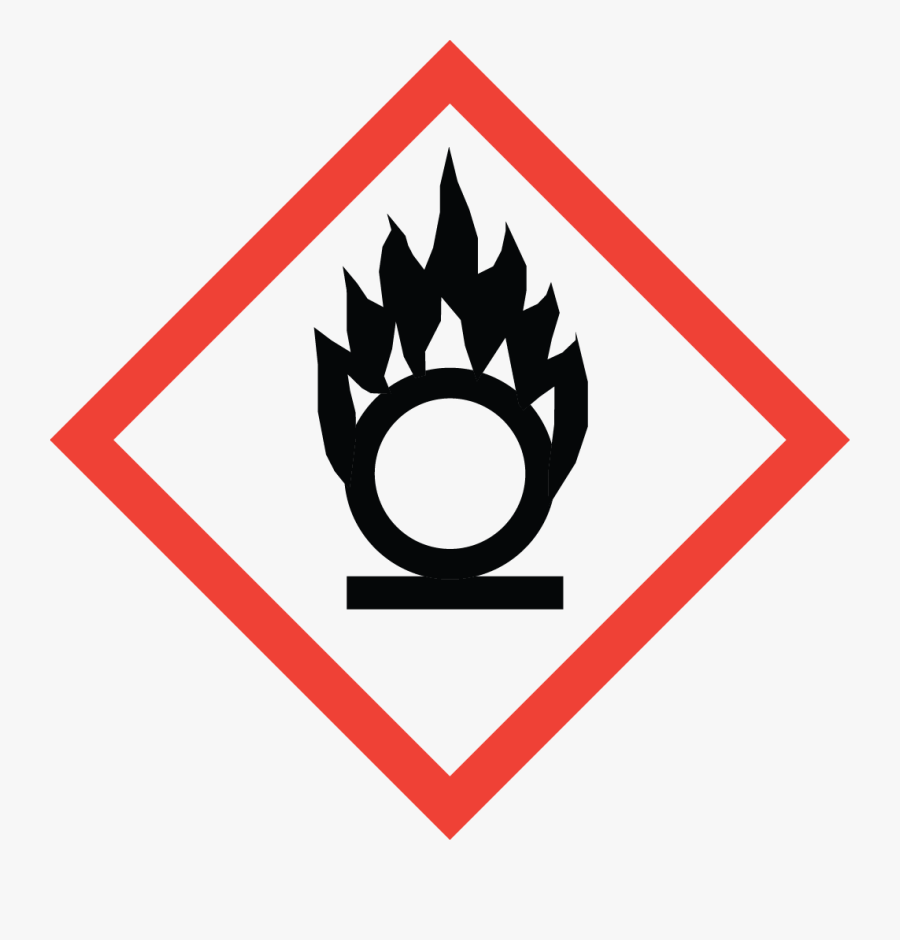 Flame Over Circle - Flammable Ghs Pictogram, Transparent Clipart