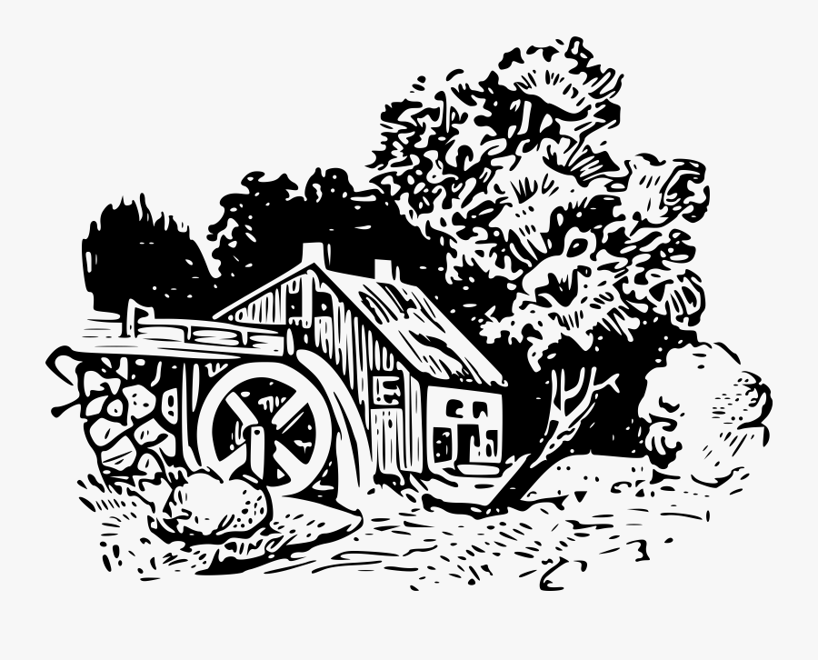 Water Mill Png, Transparent Clipart