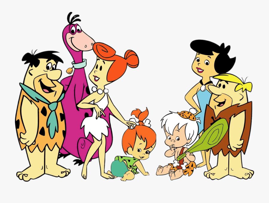 The Flintstones And Rubbles - Flintstones Family, Transparent Clipart