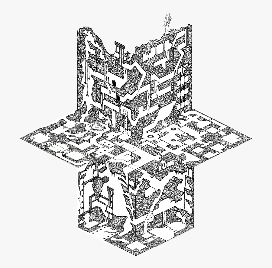 Clip Art Random Unsubstatiated Hypothesis - Isometric Dungeons And Dragons Maps, Transparent Clipart