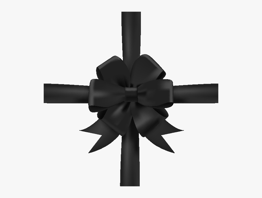 Black Bow Ribbon Icon3 Vector Data - Black Ribbon Bow Vector, Transparent Clipart