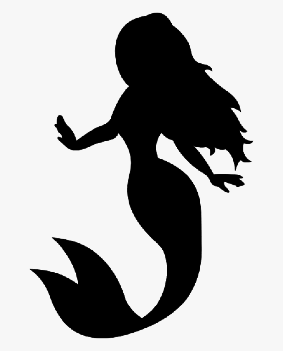 Ariel Little Mermaid Silhouette , Free Transparent Clipart ...