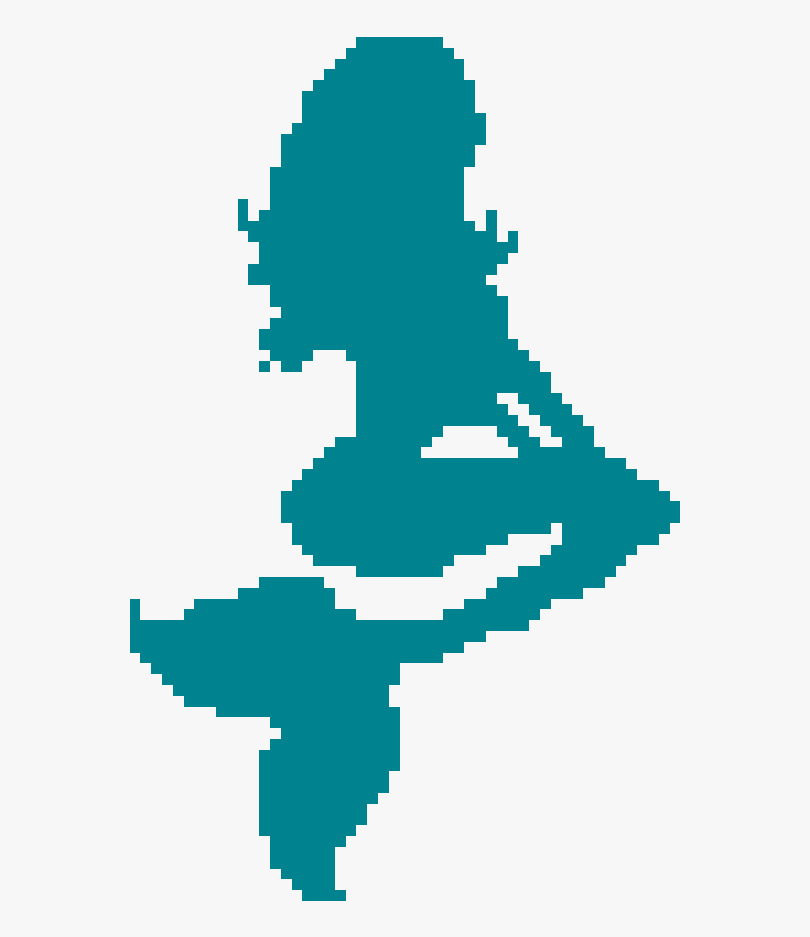 Mermaid Pixel, Transparent Clipart
