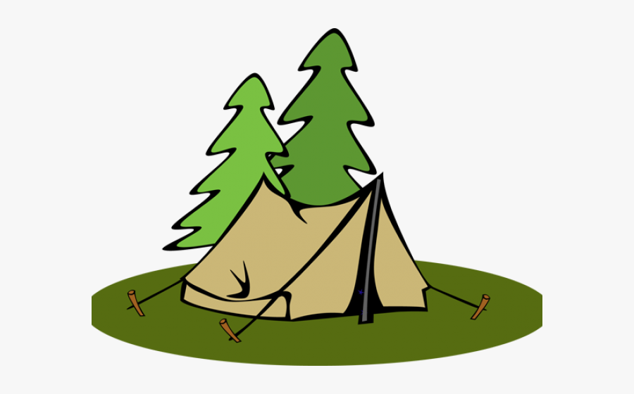 Pine Tree Clipart Transparent Background - Camping Tent Clip Art , Free Tra...