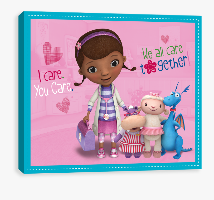Doc Mcstuffins We All Care - Doc Mcstuffins Wall Decal, Transparent Clipart