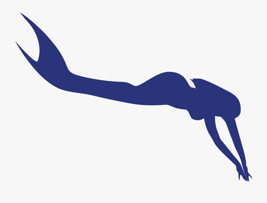 Transparent Mermaid Silhouette Png, Transparent Clipart