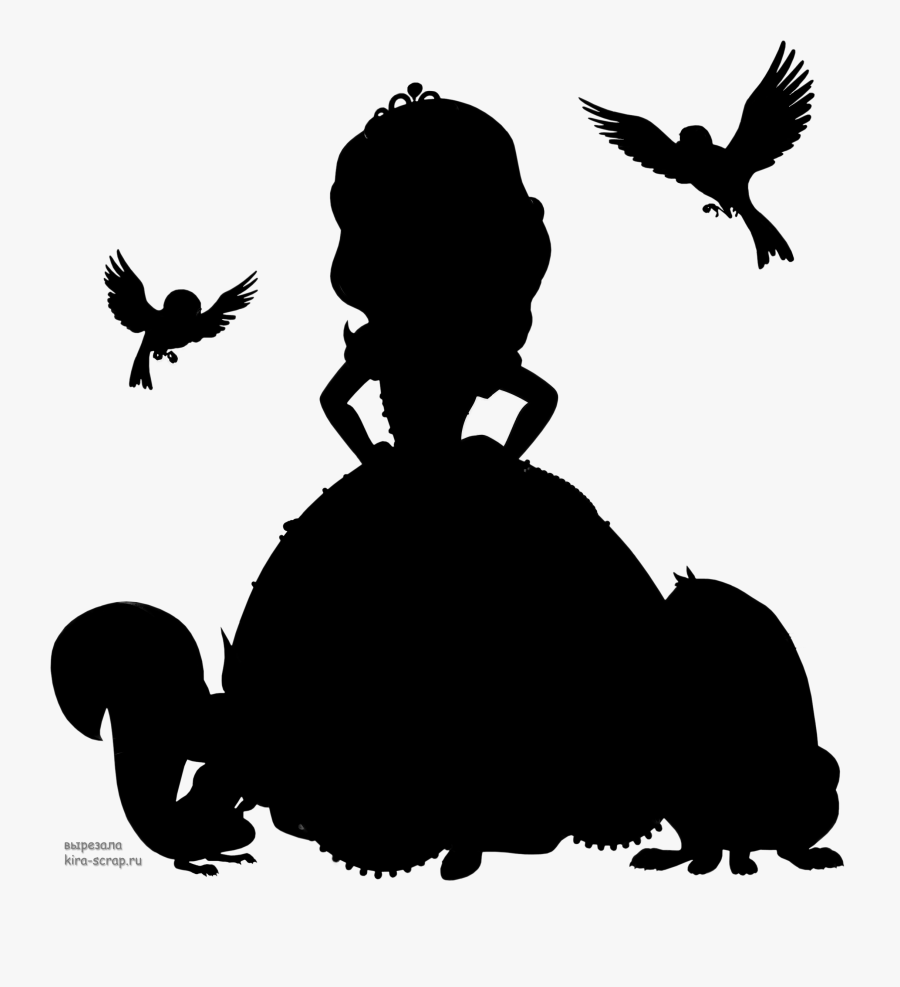 Girl Silhouette - Sofia The First Silhouette, Transparent Clipart