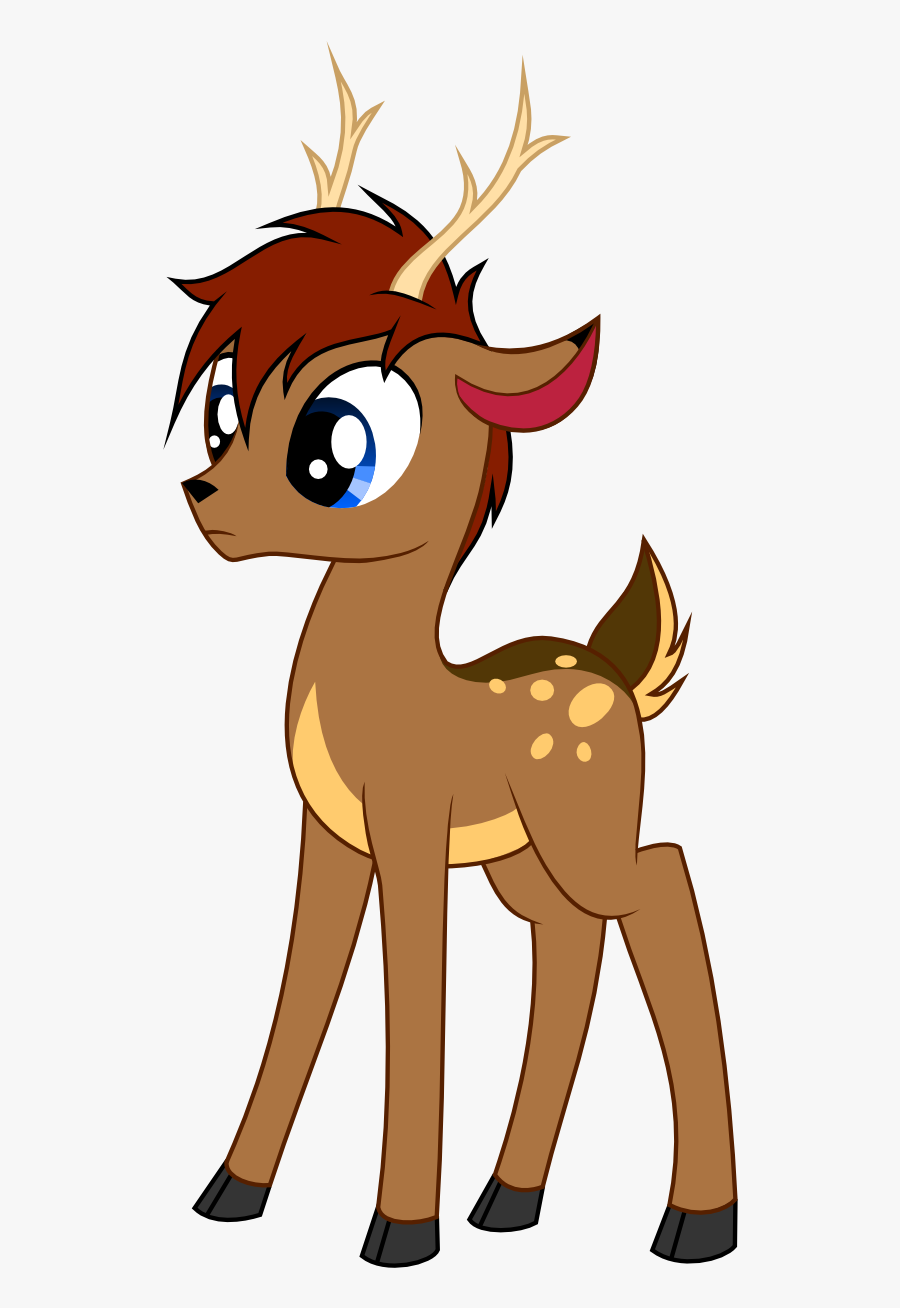 See Here Free Clip Art Deer Silhouette - Mlp Oc Deer, Transparent Clipart