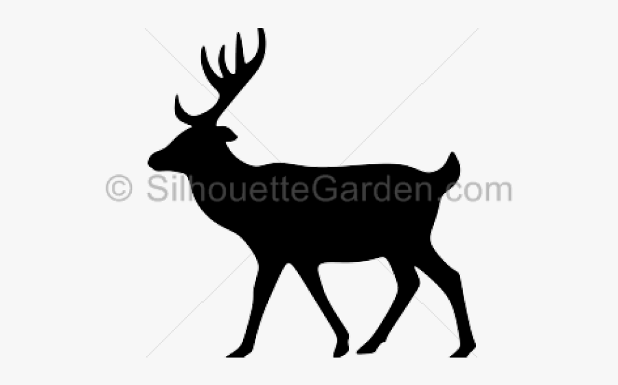 Deer Silhouettes - Silhouettes Of Deer, Transparent Clipart