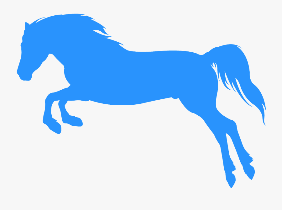 Silueta Caballo Saltando, Transparent Clipart