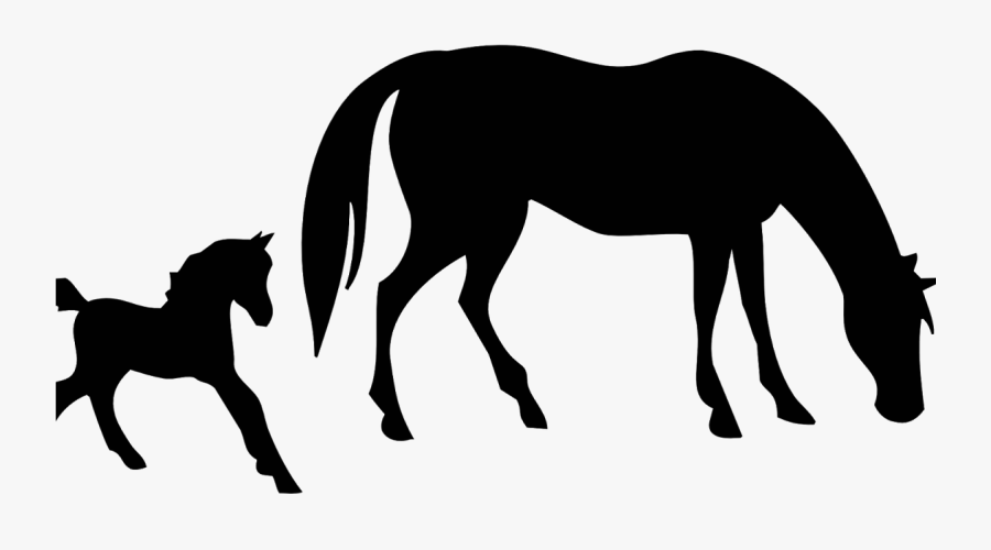 Horse Silhouette, Transparent Clipart