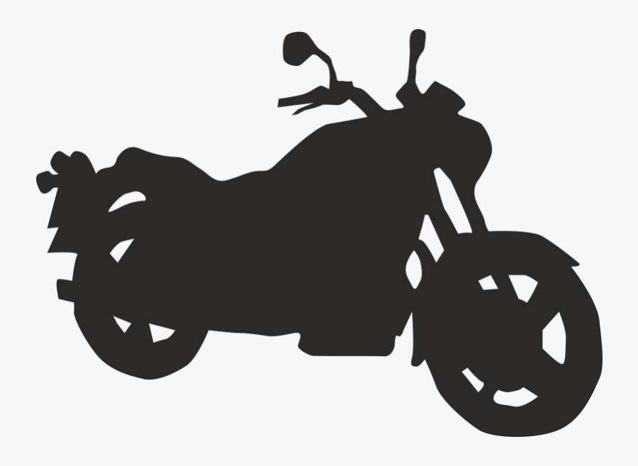 Motorcycle Silhouette Clip Art - Harley Davidson Silueta, Transparent Clipart