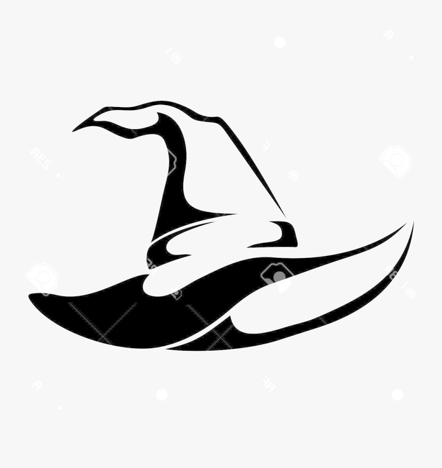 Witch Hat Unique Silhouette Clip Art Library Free Vector - Silhouette Witches Hat Clipart, Transparent Clipart
