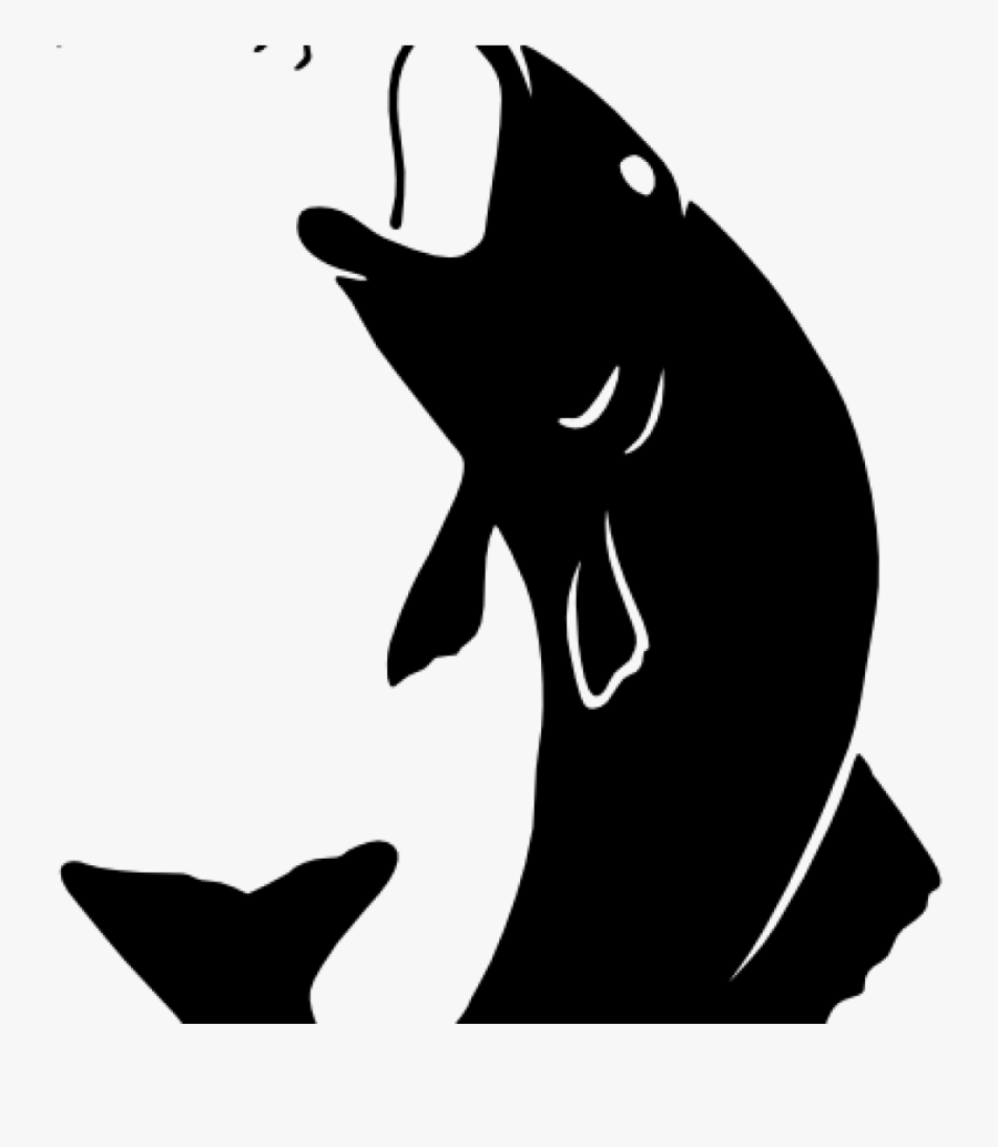 Transparent Free Fishing Cliparts - Fish Silhouette Png, Transparent Clipart