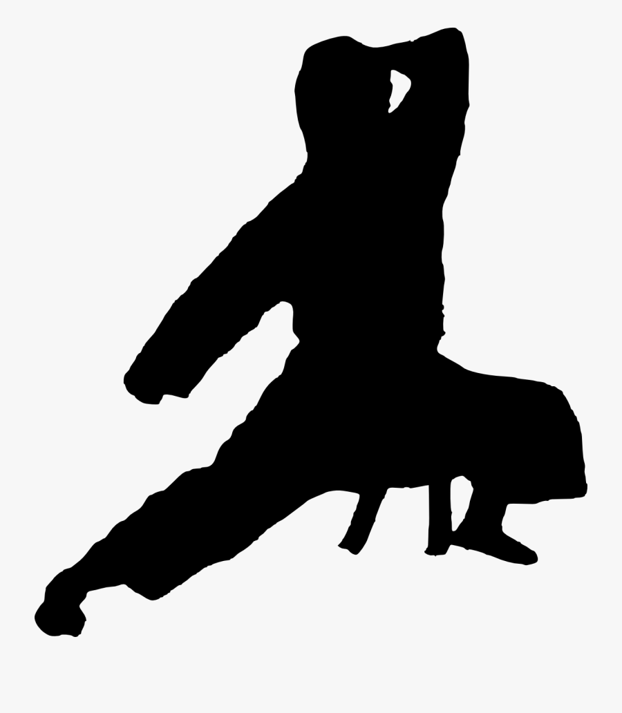 Clip Art Karate Silhouette Clip Art - Boys Karate Silhouette Png, Transparent Clipart