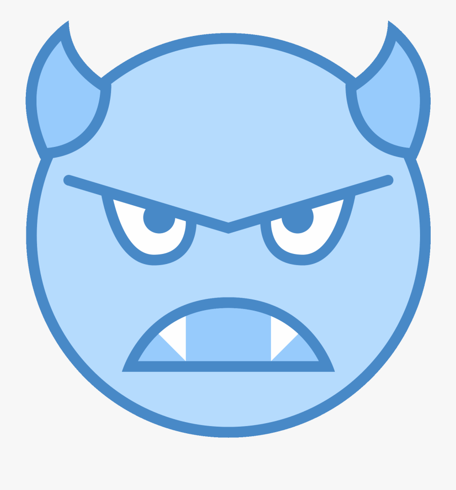 This Icon Is A Round Face That Is Evil - Pbs Kids Go, Transparent Clipart