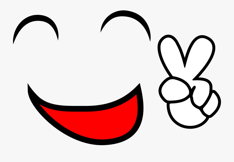 Happy Peace Smiley Face Clip Arts - Smiley Face Love Png, Transparent Clipart