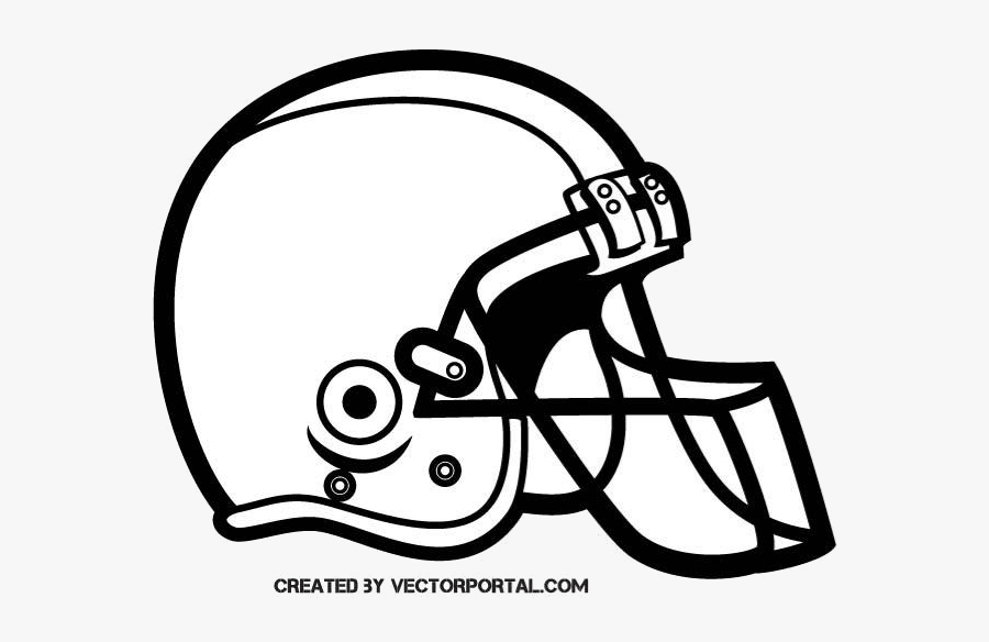 Football Helmet Silhouette Clipart Free Cliparts Transparent - Black And White Football Helmet Clipart, Transparent Clipart