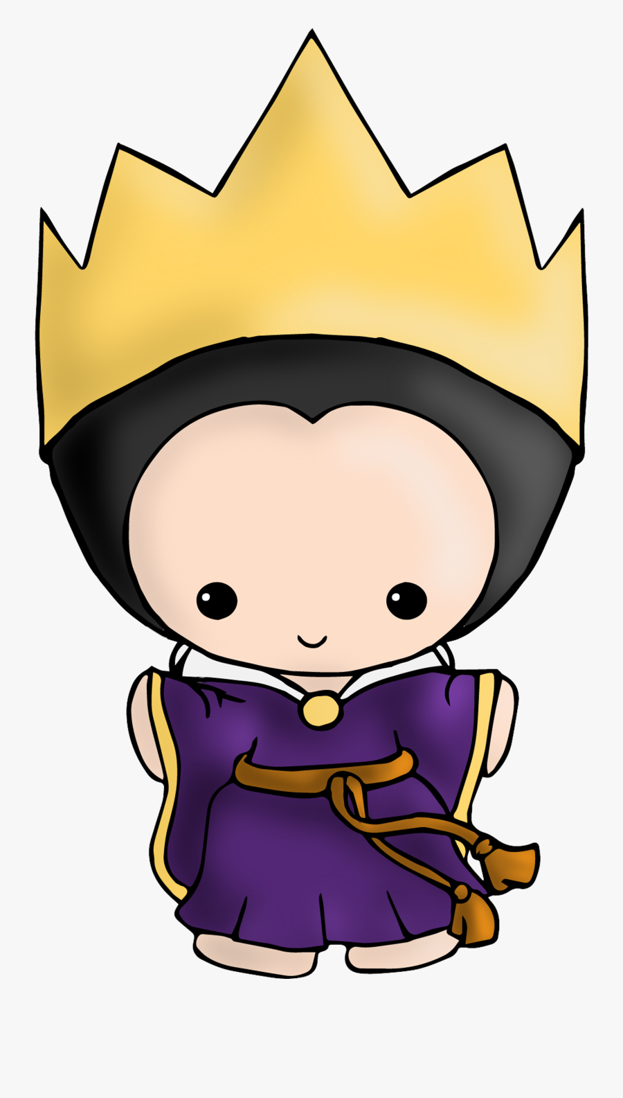 Evil Queen Available On Shirts And Stickers Here - Snow White Evil Queen Chibi, Transparent Clipart