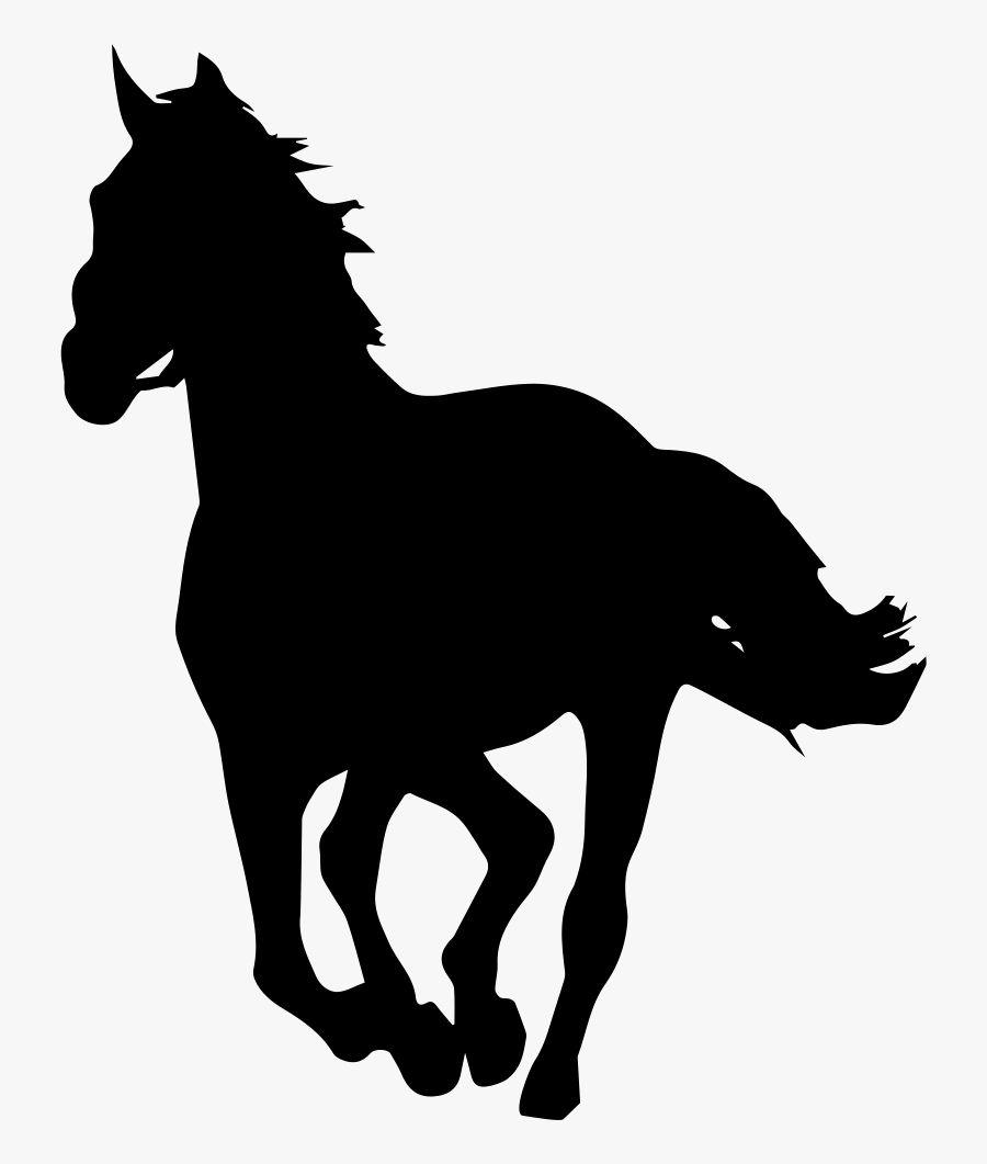Horse Silhouette Stallion Clip Art - Galloping Horse Silhouette, Transparent Clipart