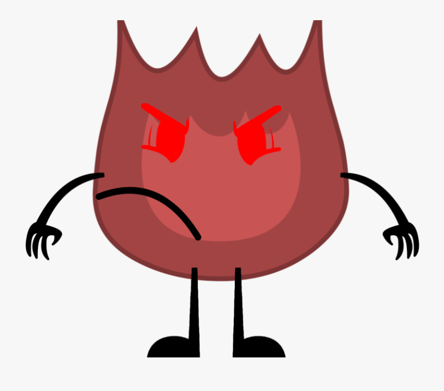 Evil Firey Jr - Bfdi Evil Firey Jr, Transparent Clipart