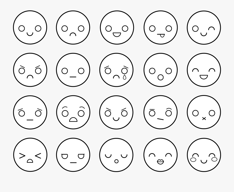 Feelings Clip Art Black And White, Transparent Clipart