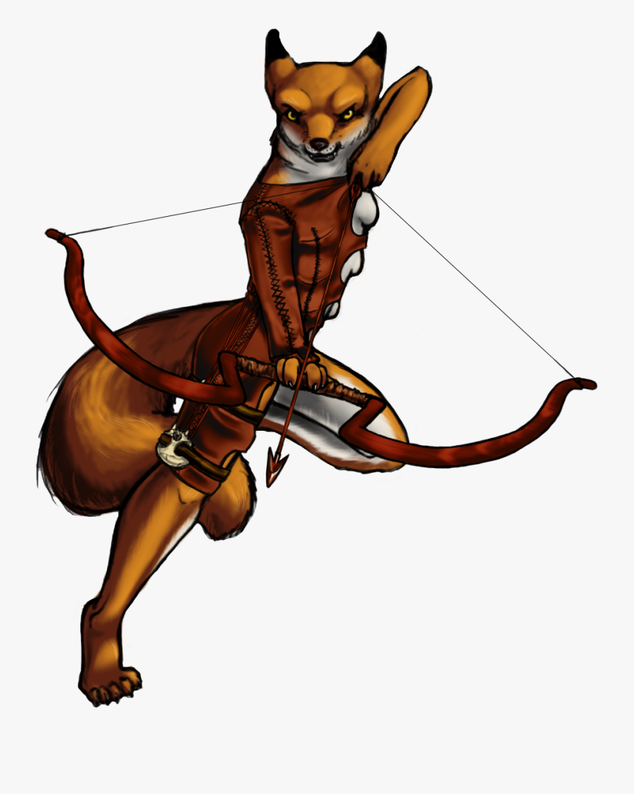 Furry Fox Rpg Clipart , Png Download - Furry Drawings Outline Easy, Transparent Clipart
