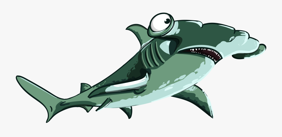 Hammer Fish Clipart - Cá Mập Búa Cartoon, Transparent Clipart