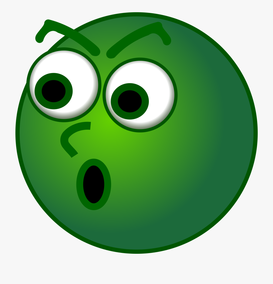 Groen Jaloers Rond Gezichtje - Jealous Png, Transparent Clipart