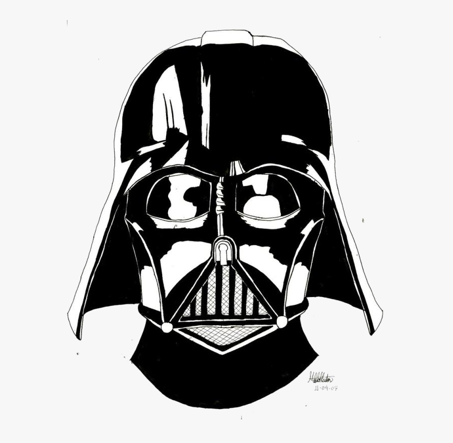 Darth Vader Clipart Comic Graphics Illustrations Free - Darth Vader Helmet Coloring Pages, Transparent Clipart