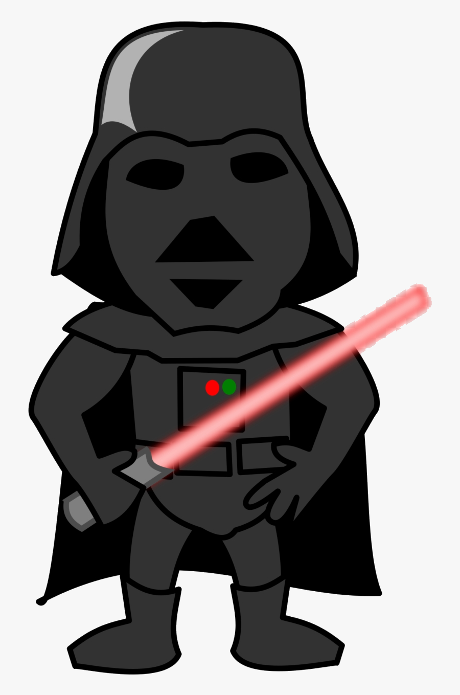 Darth Vader Clipart Comic Anakin Skywalker Free Transparent - Darth Vader And Stormtroopers Cartoon, Transparent Clipart
