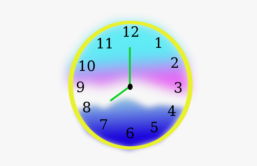 Fishes Known Time - Wall Clock, Transparent Clipart