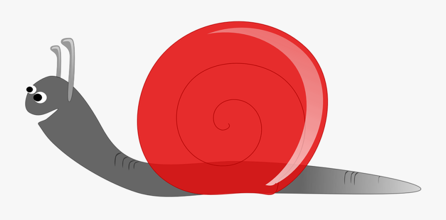 Snail Clipart, Vector Clip Art Online, Royalty Free - Red Snail Clipart, Transparent Clipart