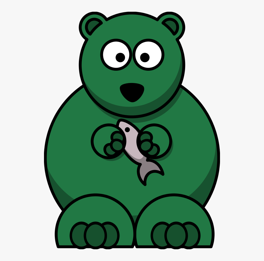 Dead Fish Clipart - Cartoon Clipart Bear, Transparent Clipart