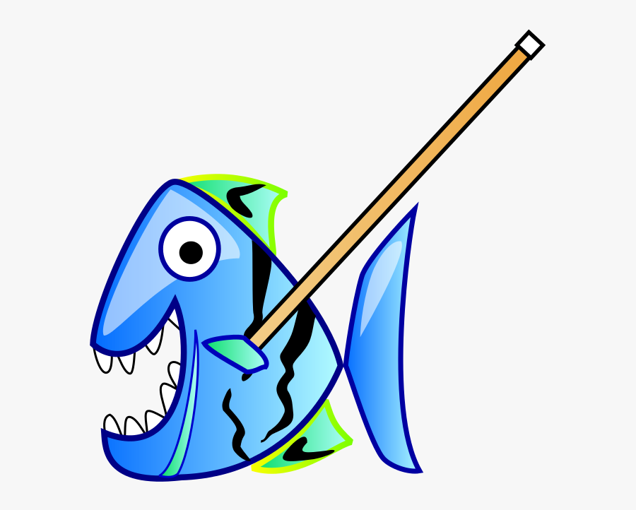 Fish With Pointer - Cartoon Piranha Piranha Picture Clipart, Transparent Clipart