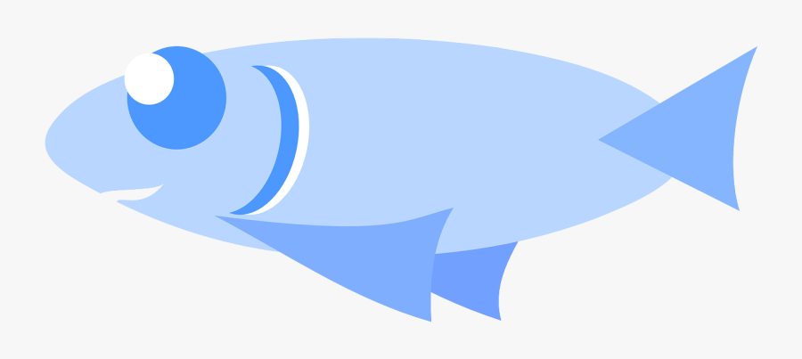 Simple - Fish - Clip - Art - Cliparts Blue Fish, Transparent Clipart