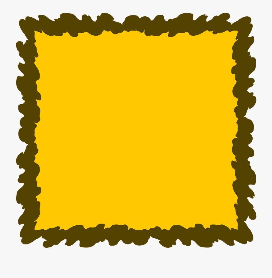 Yellow Frame Background, Backgrounds Textures - Background Photo Album Design, Transparent Clipart