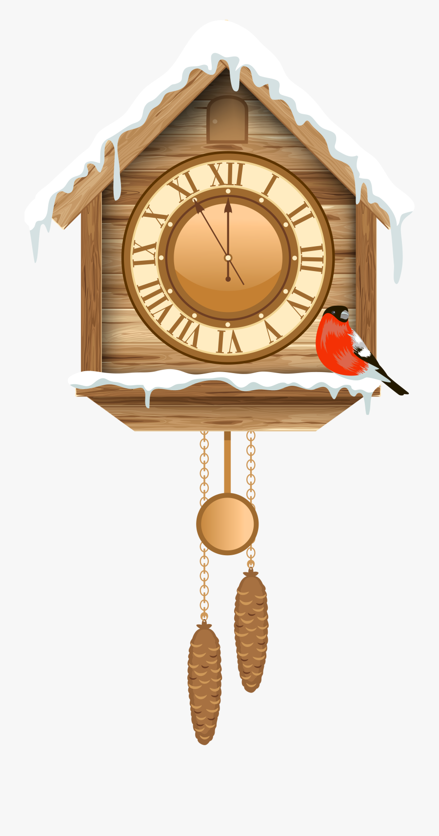 Wall Clock Png Christmas, Transparent Clipart