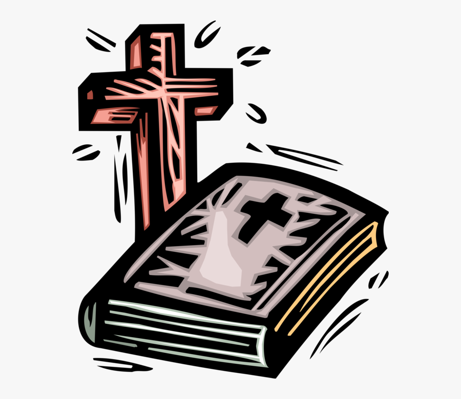 Holy Good Book With - Biblia E Cruz Png, Transparent Clipart