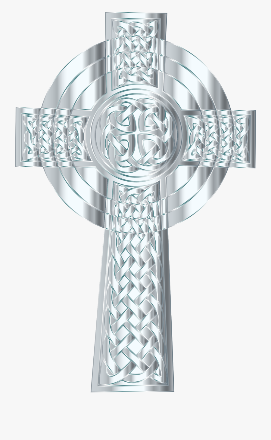 Crucifix Clipart Ornate Cross - Silver Cross Clipart Png, Transparent Clipart