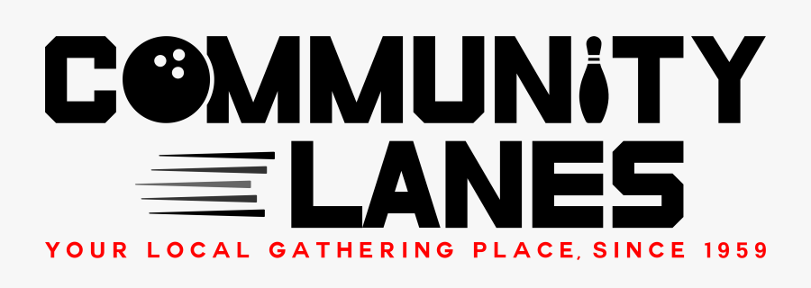 Community Lanes Bowling Center - Poster, Transparent Clipart