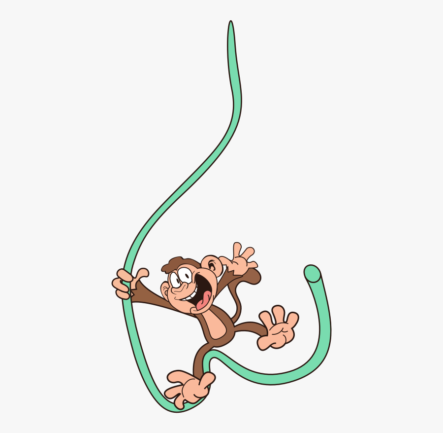 Swinging Monkey, Transparent Clipart
