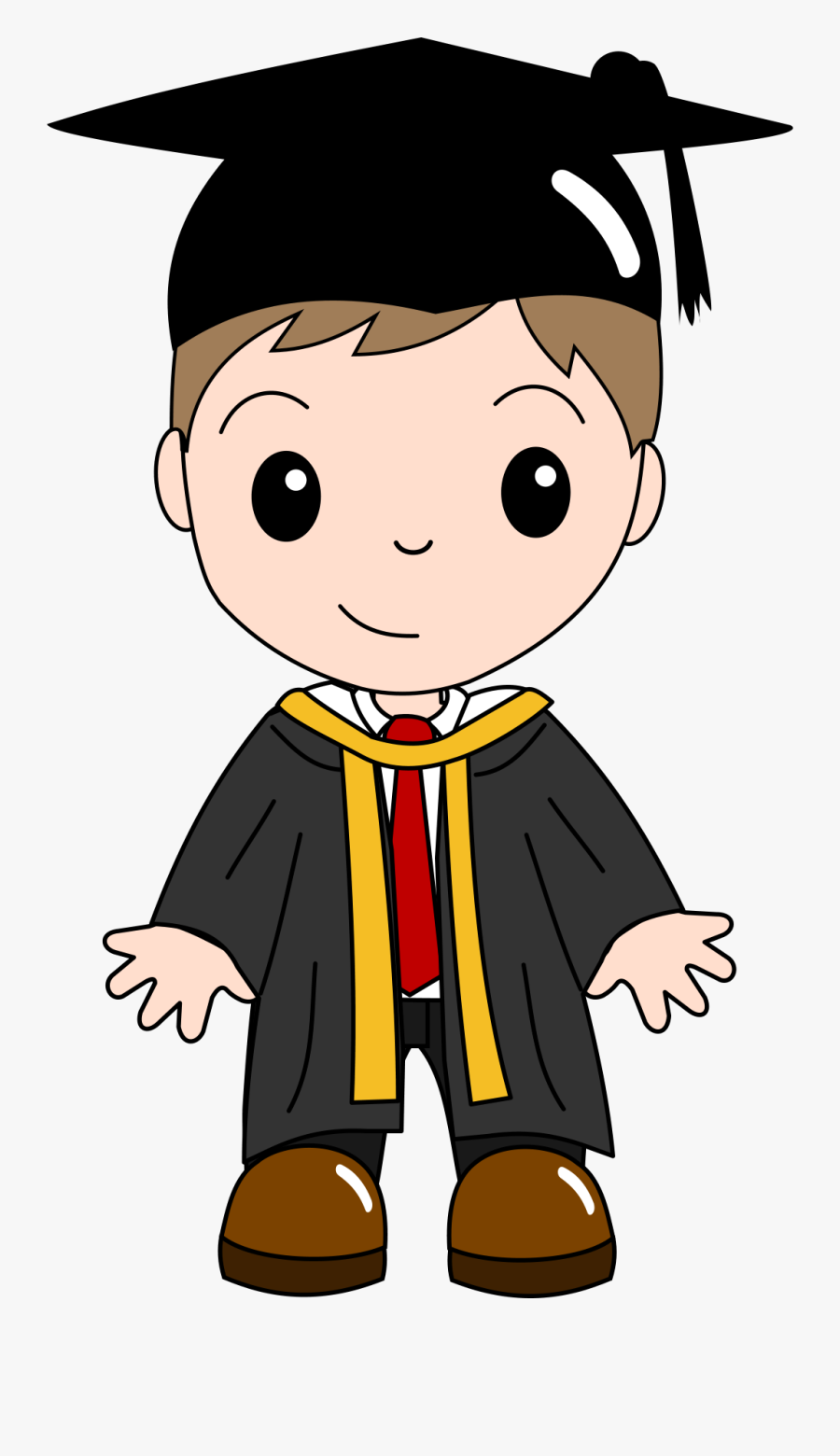Graduation Ceremony Cartoon Clip - Graduation Kids Cartoon, Transparent Clipart
