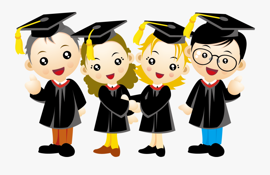 Graduate Clipart Rights Child - Graduation Cartoon Png, Transparent Clipart
