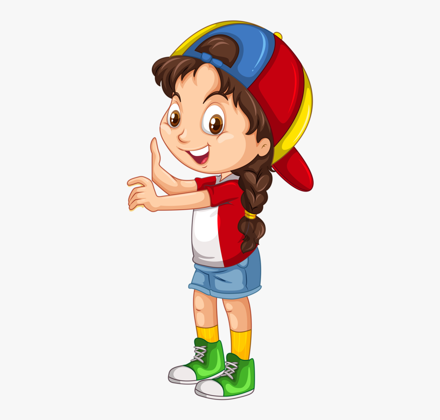 Girl Holding Letter O, Transparent Clipart