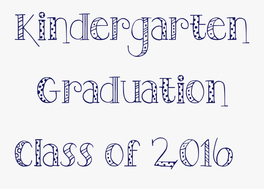 Clip Art Fancy Font Style - Kindergarten Fonts, Transparent Clipart