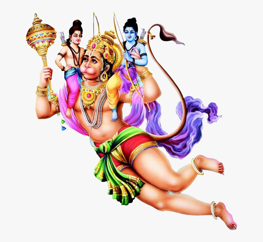 Hanuman Png - Hanuman Carrying Ram And Lakshman, Transparent Clipart