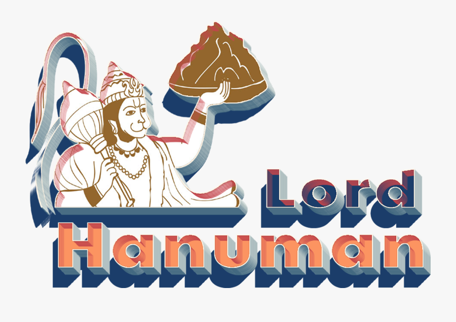 Lord Hanuman 3d Letter Png - Digital Illustration Of Hanuman Carrying The Mountain, Transparent Clipart