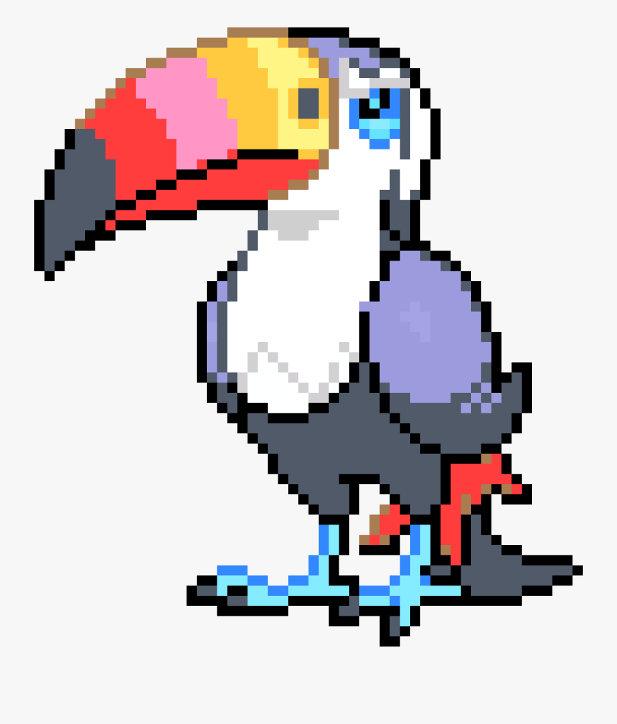 Toucannon Pixel Art Clipart , Png Download - Toucannon Pixel Art Grid, Transparent Clipart